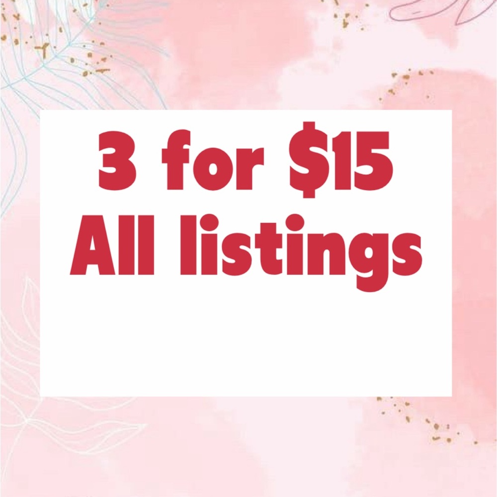 Get 3 items for $15